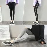 영문스트레이트레깅스 스포츠 타이즈 트레이닝