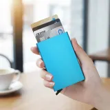 RFID차단 슬라이드 카드지갑 팝업 메탈 카드홀더