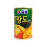 유동 황도 슬라이스 통조림 캔 400g