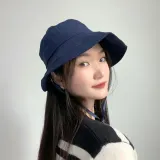 밴딩 여성용 버킷햇(네이비) 벙거지모자