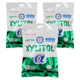 롯데 자일리톨 껌 알파 오리지날 195g 리필 x 3개