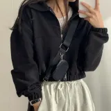 여성 크롭 점퍼 봄 가을 간절기 아우터 데일리 캐주얼 자켓