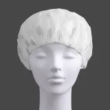 큐티 물방울 샤워캡(그레이) / 방수 헤어캡