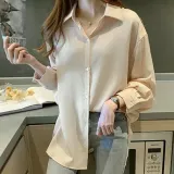 봄 가을 여성 셔츠 쉬폰 카라 블라우스 봄블라우스 봄셔츠