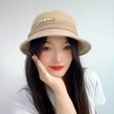 소피안 진주 버킷햇 털모자 벙거지모자