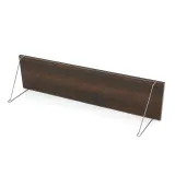 공간데코 벽선반 (60x15cm) (월넛) 무타공선반