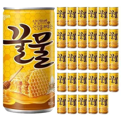 꿀물 180ml 30캔 꿀 음료수 미니캔 꿀벌 에너지드링크 간식