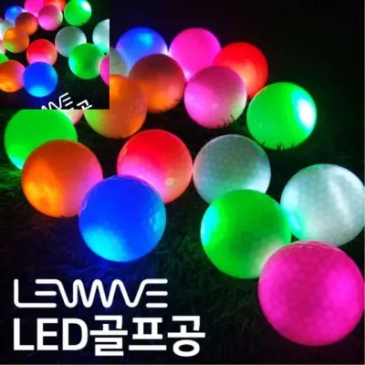LED 발광 골프공 새벽 야간 라운딩 골프연습 필드용품 형광골프공 야광골프볼 야간골프볼 발광골프볼