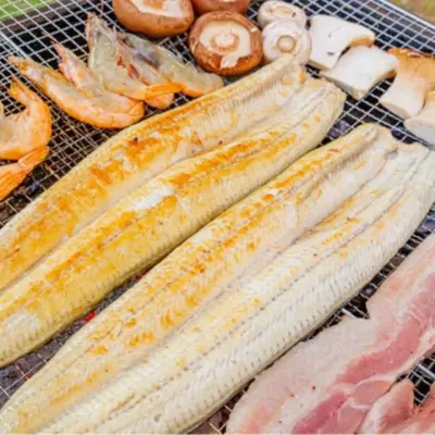 국산 자포니카 손질 초벌 갯벌 민물장어 1kg 소스 초생강