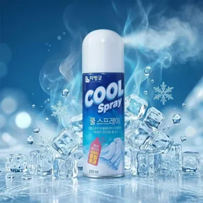 cool 의류 냉감 스프레이 뿌리는 섬유 냉각 220ml 3개