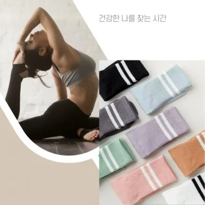화이트 필라테스 양말 요가 삭스 토삭스 논슬립 롱삭스 홈트 장목 미끄럼방지