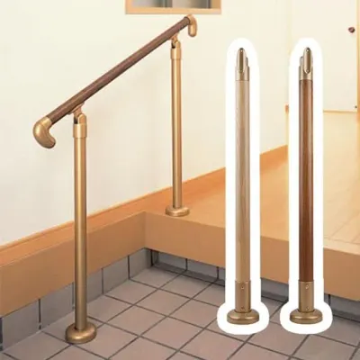 나무 핸드레일기둥 850mm 일제 안전손잡이 핸드레일