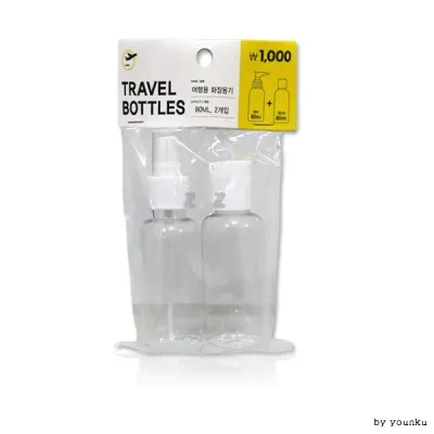 여행용 화장용기 80ml 2P-TJ/화장품/공병/로션/캠핑