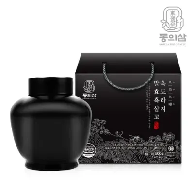 동의삼 구증구포 흑도라지 발효흑삼고 500g x 1단지