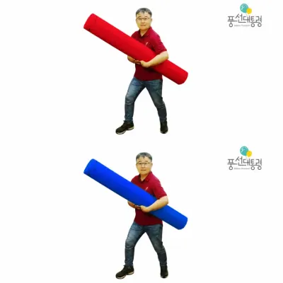 풍선대통령 1M 대형바톤 빨간색 파란색 세트 이어달리기 계주 운동회 체육대회 레크레이션 학교체육