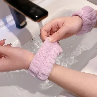 1+1 손목 세안 밴드 물흐름 방지 팔목 손목 세수 세안 젖음 방지 화장실 필수템 뷰티 수건 헤어 밴드