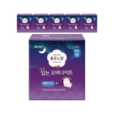루미나D 입는 좋은느낌 오버나이트 대형 4입x6팩