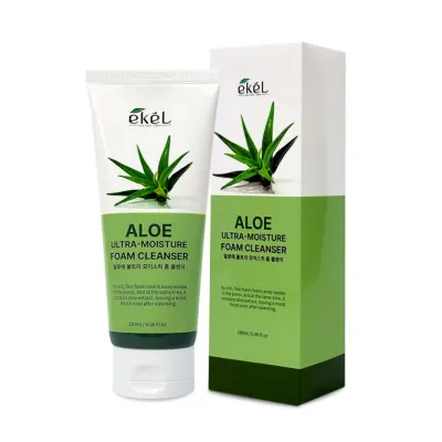 이켈 알로에 울트라 모이스처 폼 클렌저 180ml 폼클렌징 클렌징폼 세안제
