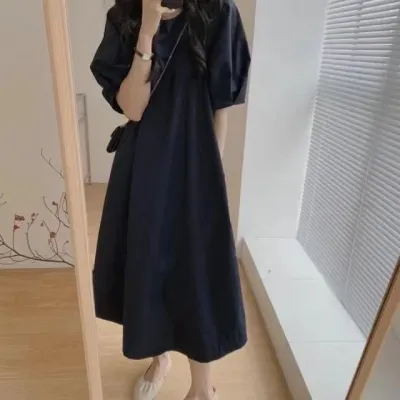 코튼 A라인 원피스 페미닌룩 데일리룩 데이트룩 캐주얼룩 여성