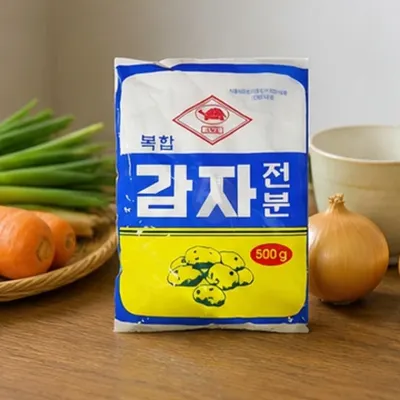 감자전분 부침용 튀김용 전분가루 가정요리 반죽재료 식품용 500g
