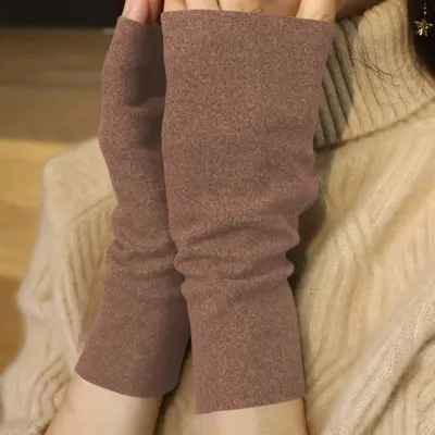 얇은 기모 무지 슬림 암워머 핸드워머 팔워머 겨울모자 따뜻한손등장갑