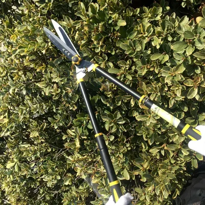 홈가든 길이조절 양손 전지가위(옐로우)/ 원예가위