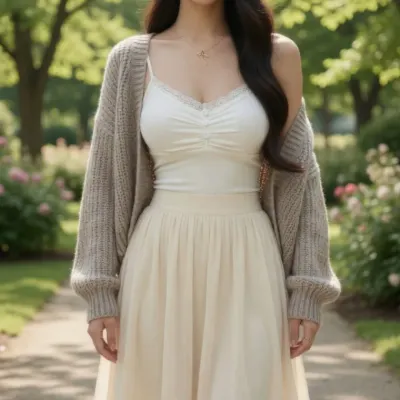 브이넥 레이스 단추 나시 여성 이너웨어 민소매 탑