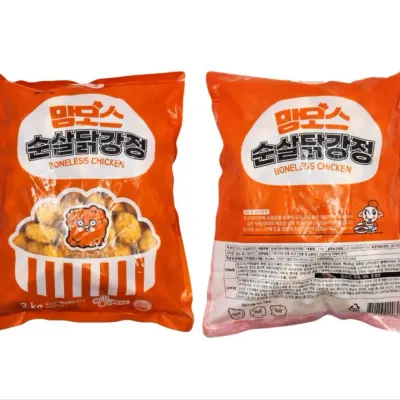 닭강정(치킨볼) 맘모스 2kg 간식 치킨 매운 스낵 볼 닭강정 냉장식품