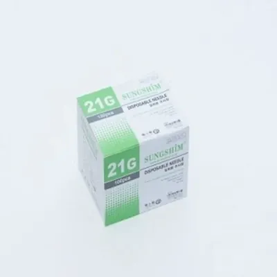 성심)일회용주사침(Needle)21G 32mm(1-1/4인치)/1통(100개)
