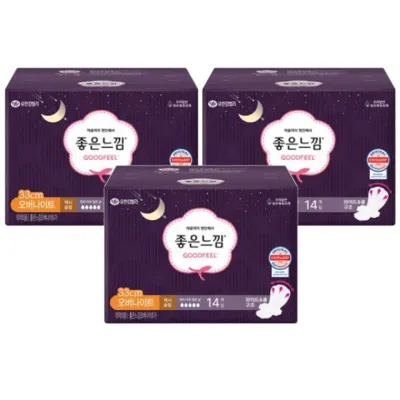 좋은느낌 울트라 날개형 오버나이트 14입 x 3개