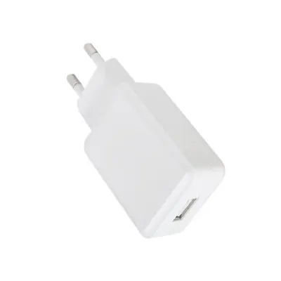 5V 2A 화이트 USB 충전기 1포트 10W 저전력 저발열 납작형 어댑터