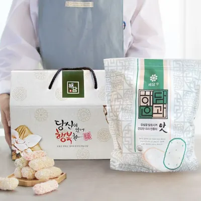 궁중한과E (300g) 유과 선물세트 한과 명절 설 추석 선물 어버이날 스승의날 기념일 답례품