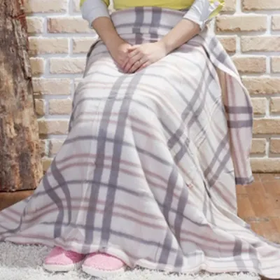 포근이 체크 항공담요 (160cm/250g)-DT/무릎담요/체크담요/사무실담요/휴대용담요/캠핑용품/포근한담요