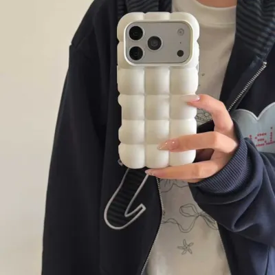 입체 뽈록기 iphone14/16/15PROMAX 휴대폰 케이스 축락방지