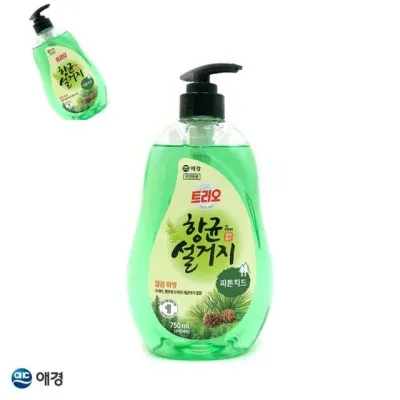 트리오 설거지 피톤치드 주방세제 750mL 용기 1ea 주방세정제 주방용세제 식당세제 식기세제