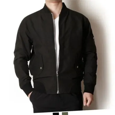 남성 항공 점퍼 남성 블루종 점퍼 데일리 캐주얼 가을 집업 워크 무지