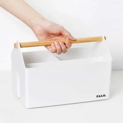 팔로바스켓 아이보리 정리바구니 욕실수납함 다용도수납함