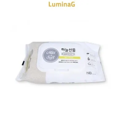 하늘선물 아기물티슈 80매 캡형 대용량 신생아 하늘선물물티슈