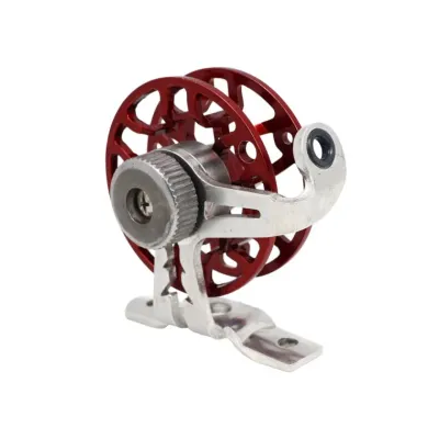 금속 낚시 플라이 릴 53mm 레드