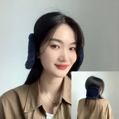 베이직 방한 귀마개 네이비 귀도리 귀돌이