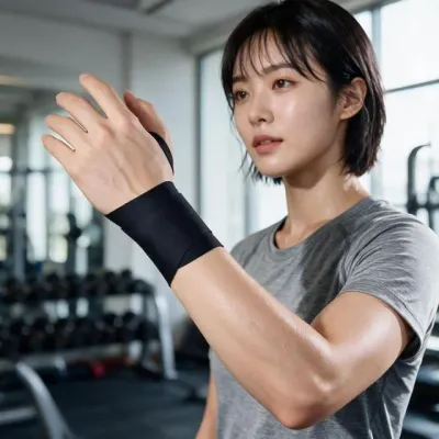 손목 헬스 운동 웨이트 트레이닝 손목아대 고정 밴드 2컬러 플렉스랩