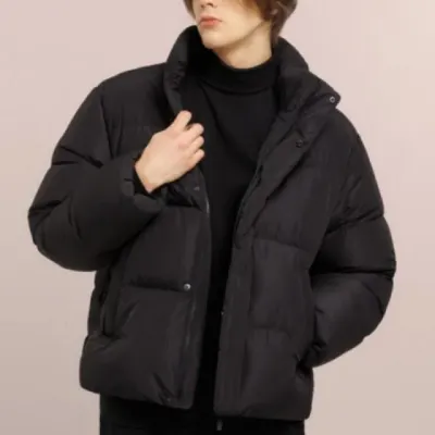패딩점퍼 남녀공용 웰론 숏자켓 겨울 푸퍼 아우터