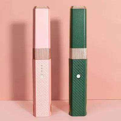 다양한 헤어스타일링 간편한 원터치 방식 무선 고데기 미니사이즈 여행용 편리한 휴대
