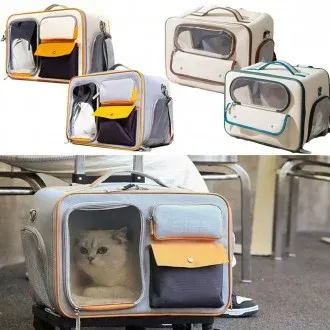고양이 창문형가방 강아지 캐리어 백팩 외출가방 슬링백 산책가방 PE