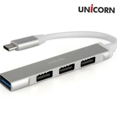 c 타입 usb 허브 c 타입 4 포트 허브 휴대용 소형 노트북 데이터 멀티 겸용 메탈