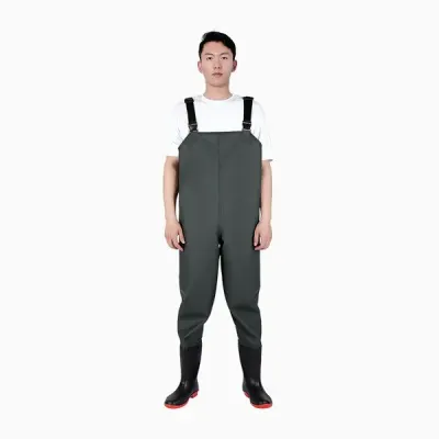 일체형 전신 멜빵 방수 작업복 방수웨이더 해루장비 가슴장화 갯벌체험 농사장화 낚시복 일체형장화