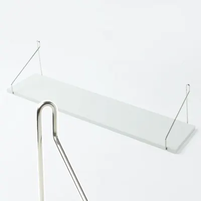 벽걸이 선반 벽선반 부착 인테리어 특대형 60x19.5cm 화이트 무지주 미니 철제