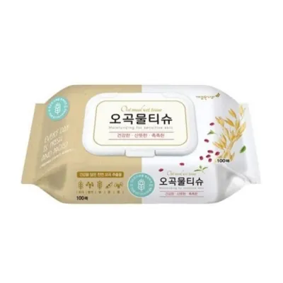 깨끗한나라 오곡 물티슈 100매 캡형
