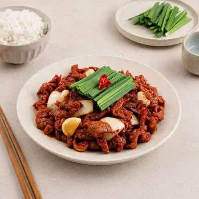 정담은 오리주물럭(고추장맛) 500g 10팩
