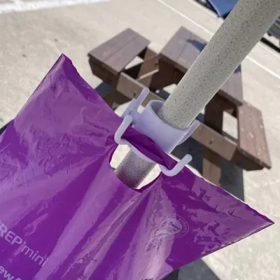 파라솔고리 파라솔 홀더걸이 여름 고정 야외 홀더 다용도 소품 해변 캠핑 화이트 편의점